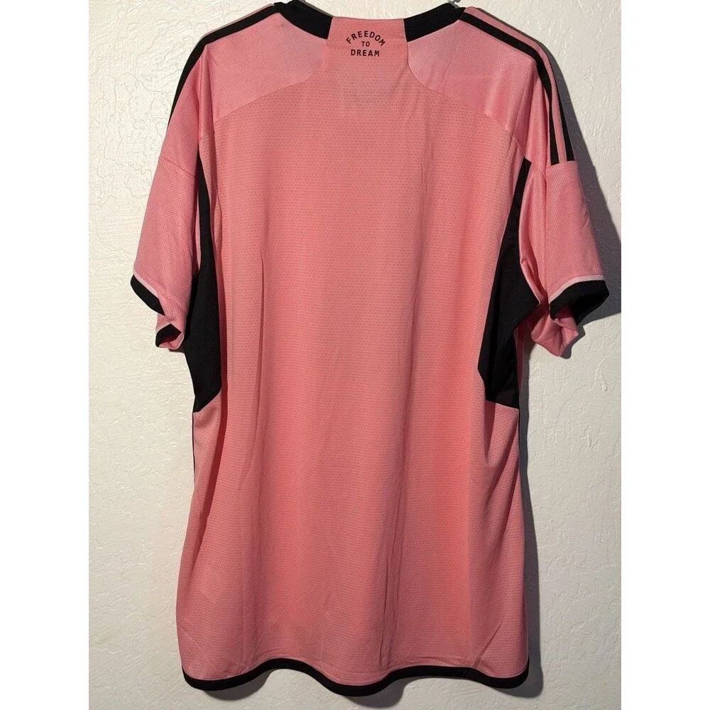 Adidas Inter Miami CF 2024 Home Authentic Jersey Pink IU0189 Men 2XL Soccer NEW